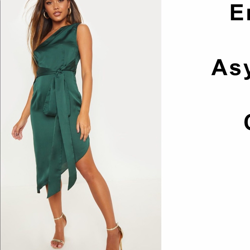 Emerald green dress